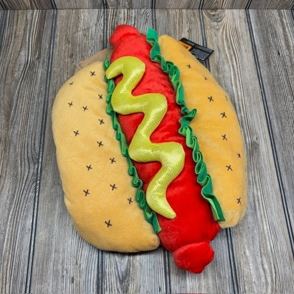New Thrills & Chills Medium Plush Hot Dog Pet Costume